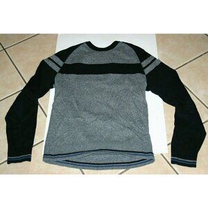 American Rag sweater mens medium pull over gray black